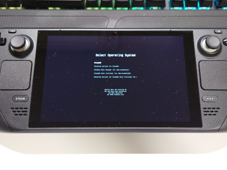 GRUBを利用したSteam Deckのデュアルブート環境インストール手順